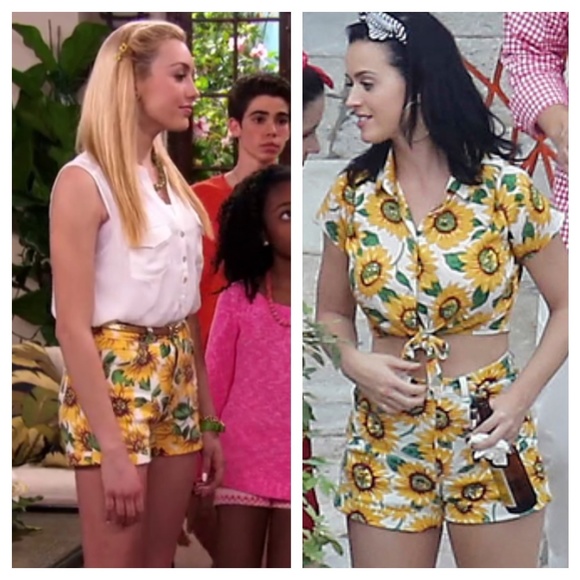 American Apparel Sunflower High-Waist Cuffed Denim Shorts - Picture 2 of 6